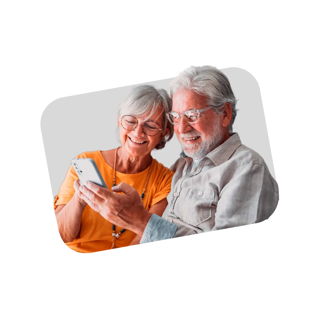 Banner pareja adulta